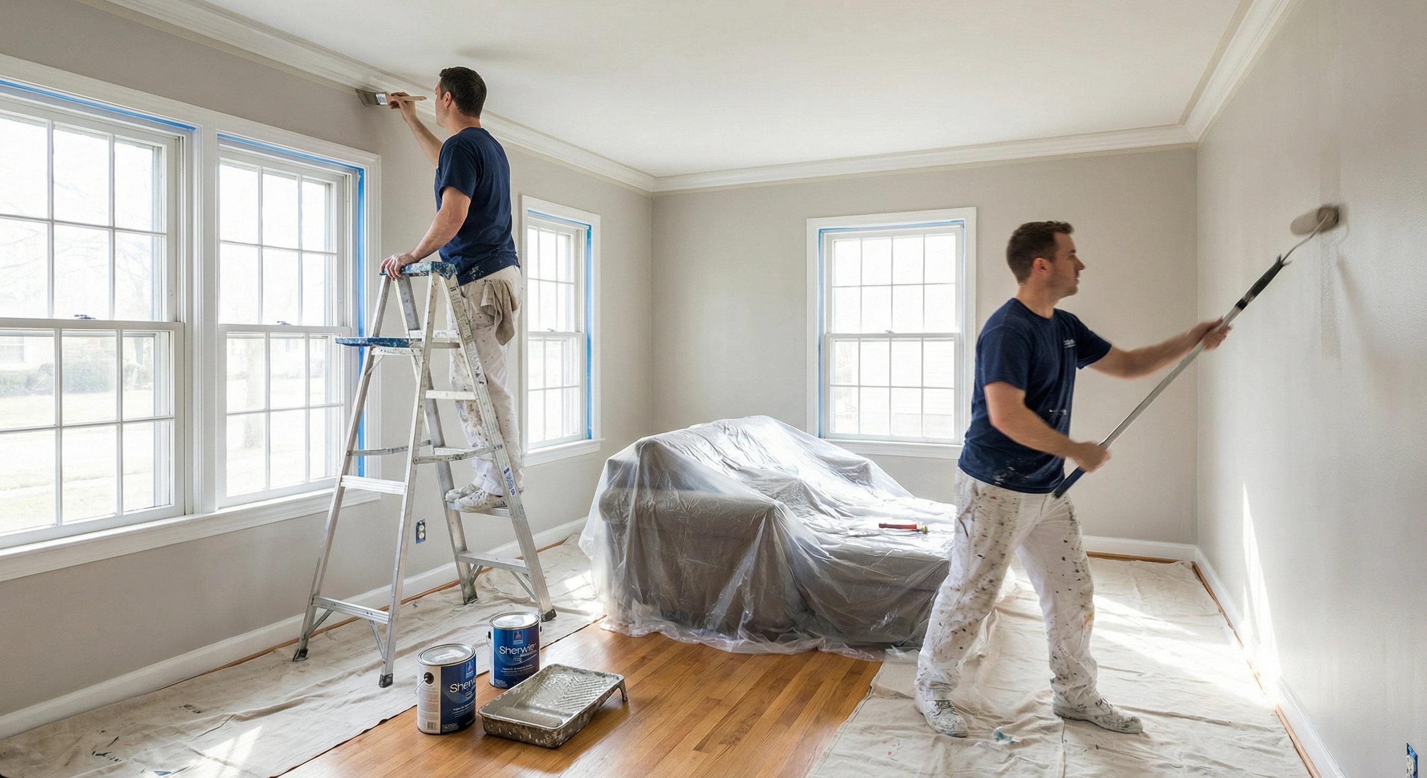 Painters DC team at work in a Washington DC home
