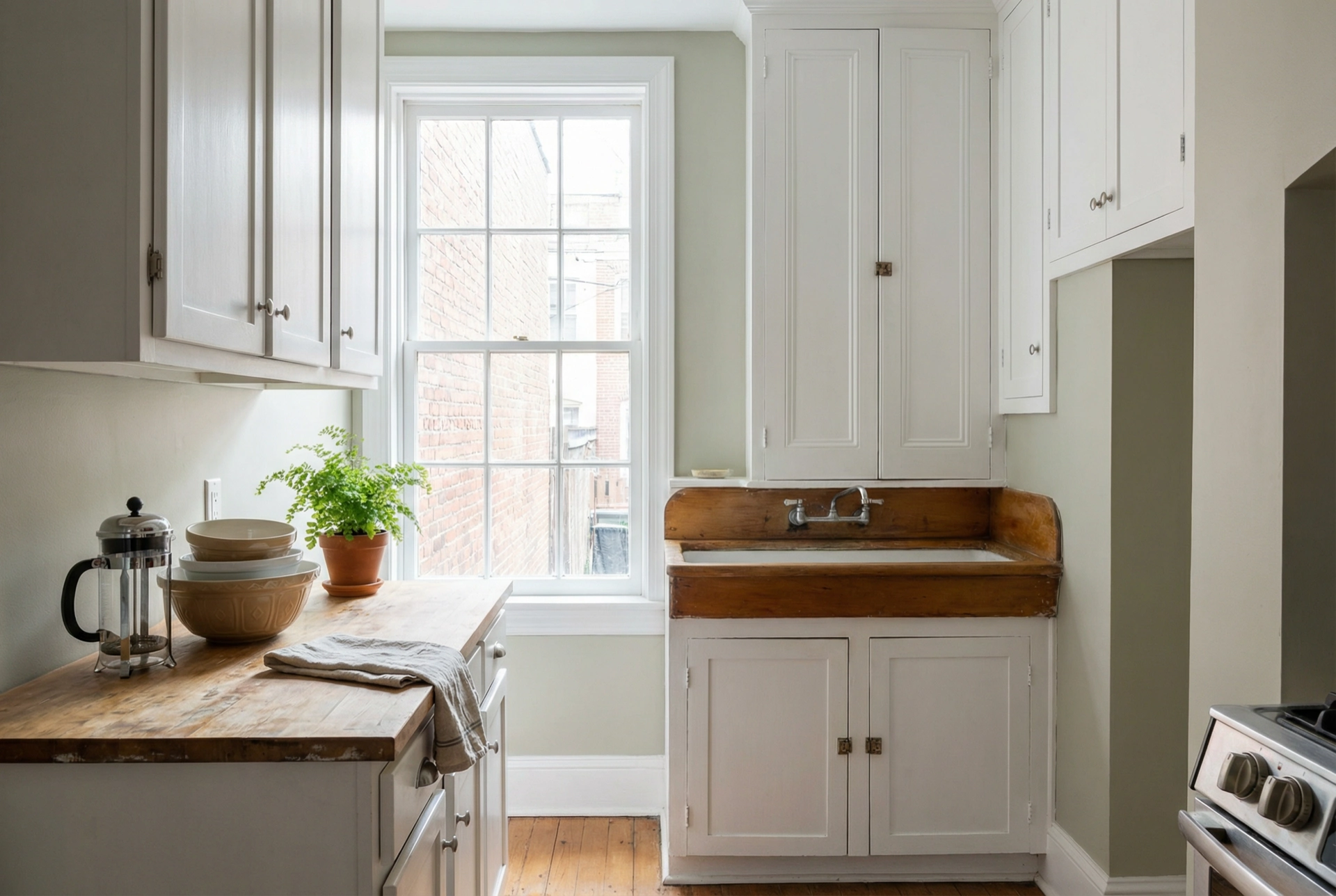 Completed kitchen cabinet painting transformation by Painters DC — bundle cabinet painting