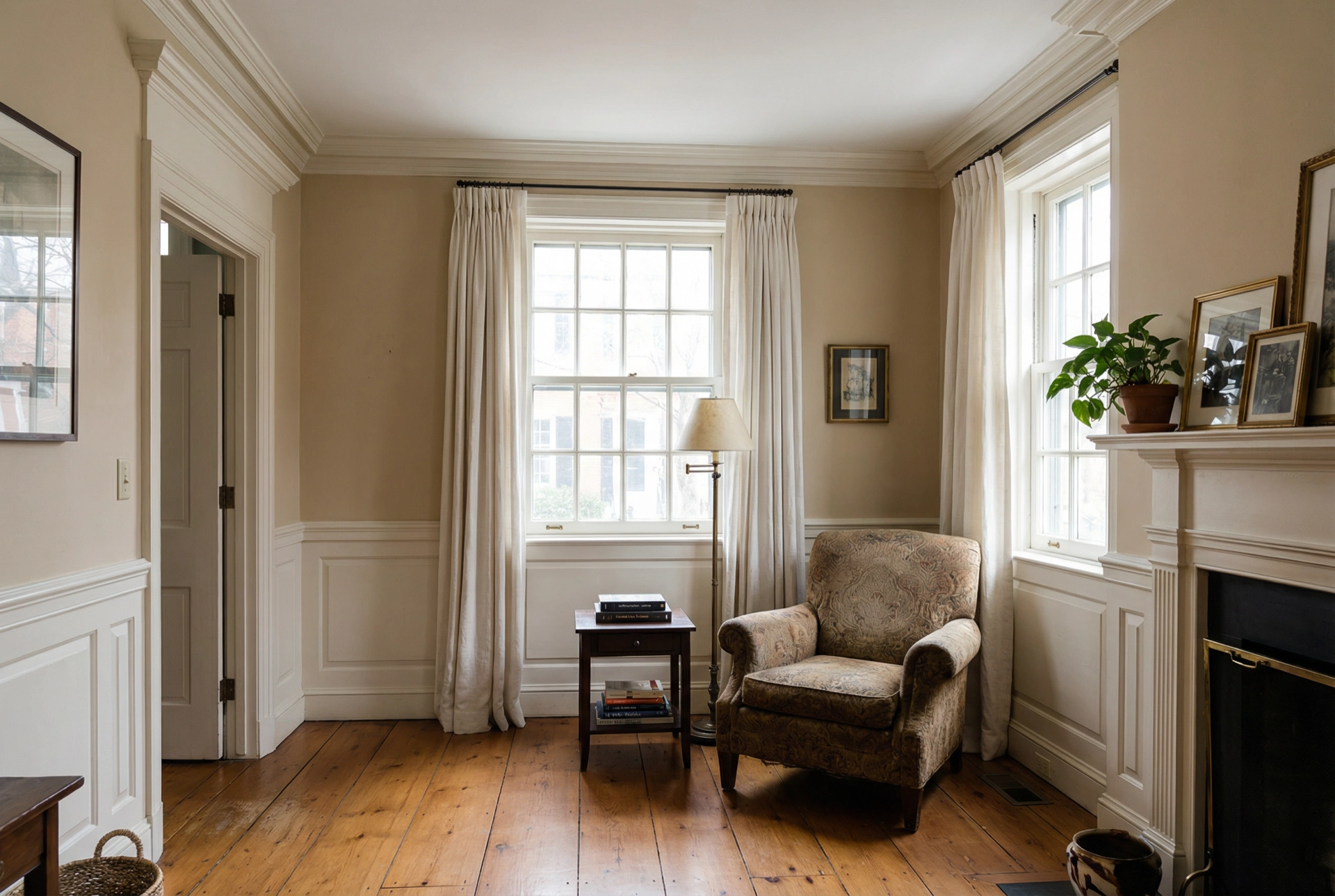 Washington DC colonial home interior showing neighborhood-specific painting costs Georgetown