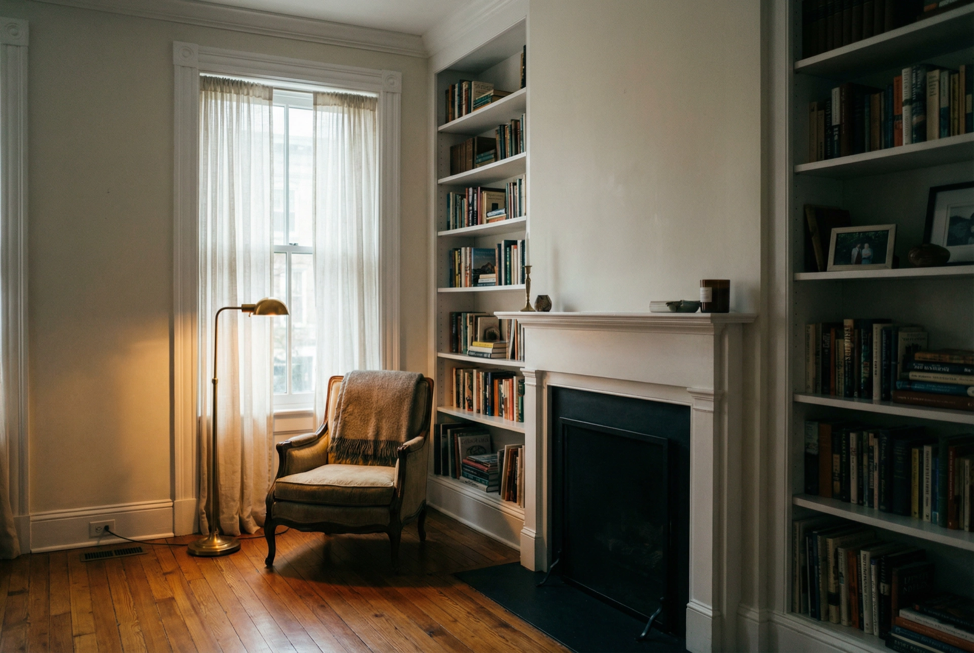 Best Sherwin-Williams paint colors for dark rooms — Alabaster and Snowbound in a north-facing