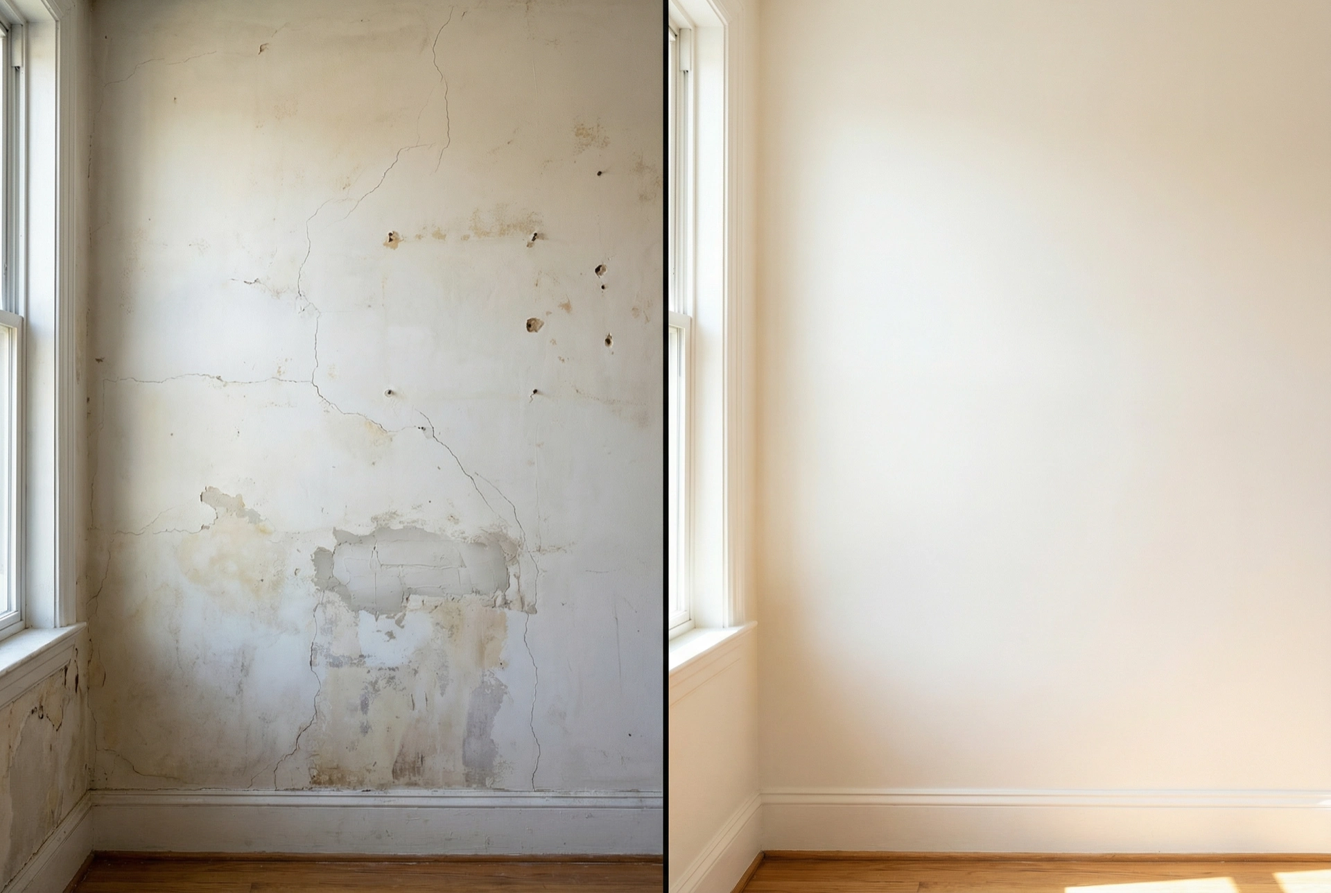 Settling crack repair in a Dupont Circle DC Victorian by Painters DC