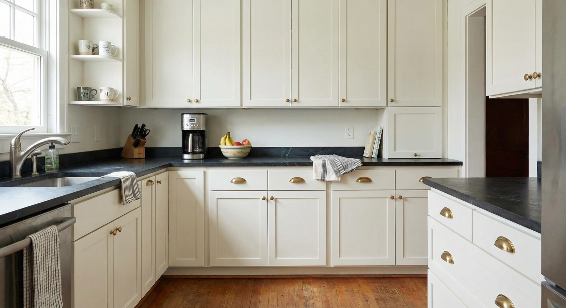 Completed kitchen cabinet painting project in Bethesda MD by Painters DC